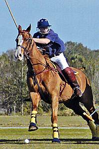 Coleman Replogle playing polo